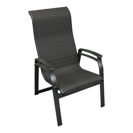 Chaise empilable en tissu avec une structure en aluminium - Kaza