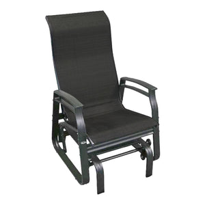 Chaise berçante en tissu avec une structure en aluminium - Kaza