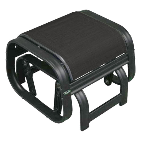 Repose-pieds berçant en tissu avec une structure en aluminium - Kaza