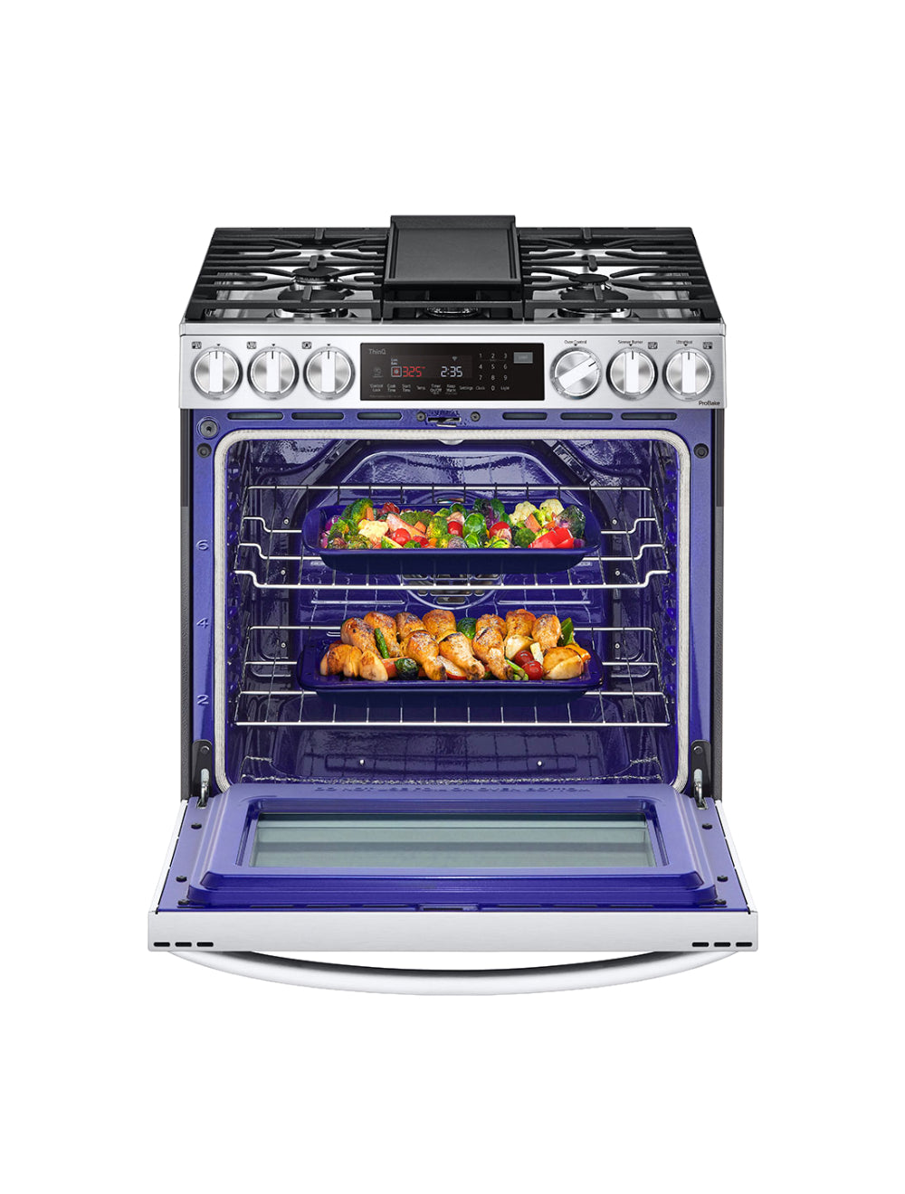 Cuisinière au gaz encastrable 30 po. 6,3 pi³ Inox