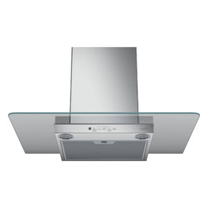 Hotte cheminée murale 30 po 350 CFM, Inox avec verrière en verre