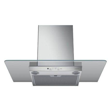 Hotte cheminée murale 30 po 350 CFM, Inox avec verrière en verre