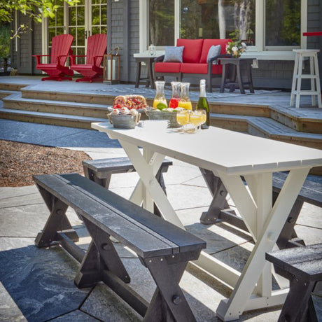 Banc extérieur en plastique recyclé - Harvest B201