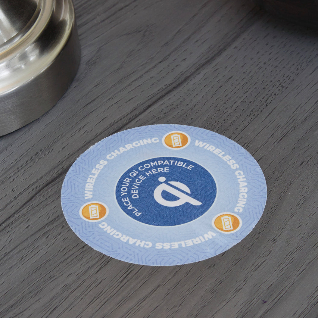 Table de chevet à 2 tiroirs en bois/MDF gris - Lodanna