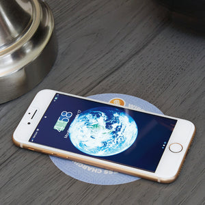 Table de chevet à 2 tiroirs en bois/MDF gris - Lodanna