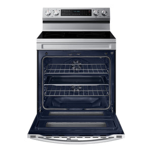 Cuisinière électrique Flex Duo 30 po, 6,3 pi³ Inox avec Autonettoyage et Convection véritable