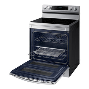 Cuisinière électrique Flex Duo 30 po, 6,3 pi³ Inox avec Autonettoyage et Convection véritable