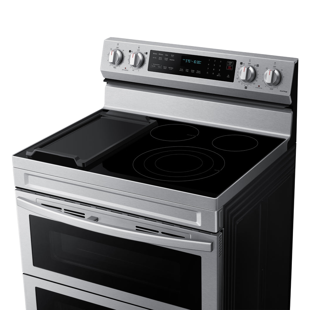 Cuisinière électrique Flex Duo 30 po, 6,3 pi³ Inox avec Autonettoyage et Convection véritable