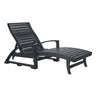 Chaise longue extérieure en plastique recyclé - St-Tropez L38
