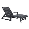 Chaise longue extérieure en plastique recyclé - St-Tropez L38