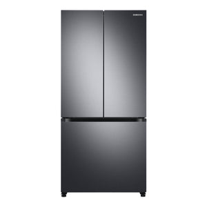 Réfrigérateur portes françaises Inox noir 33po