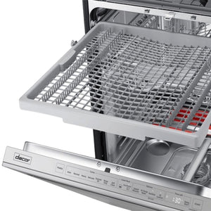 Lave-vaisselle encastrable 24 po, 42 dBA Inox graphite 3 paniers avec WaterWall™ et Zone Booster™