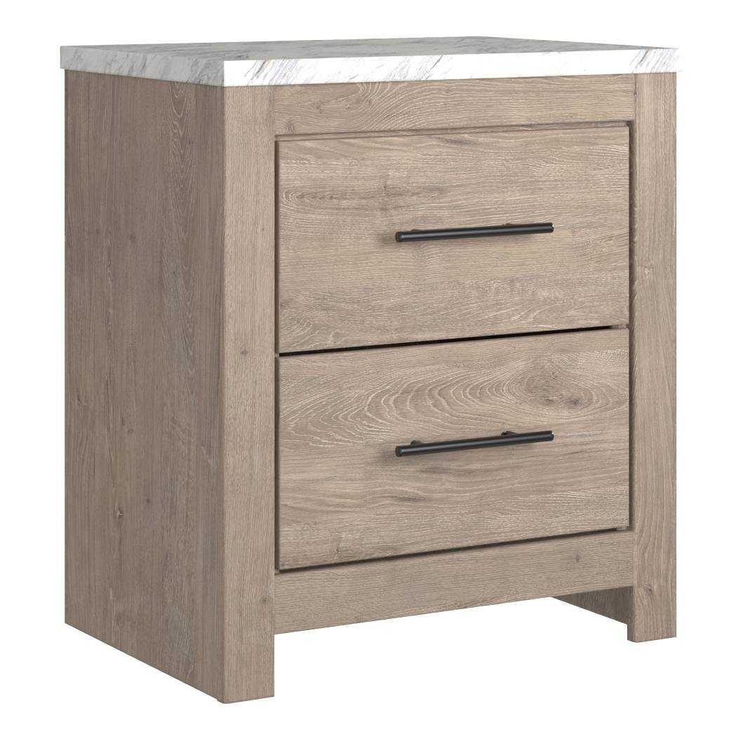 Table de chevet Brun clair en bois - Senniberg