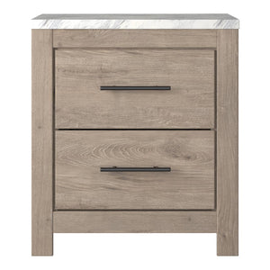 Table de chevet Brun clair en bois - Senniberg