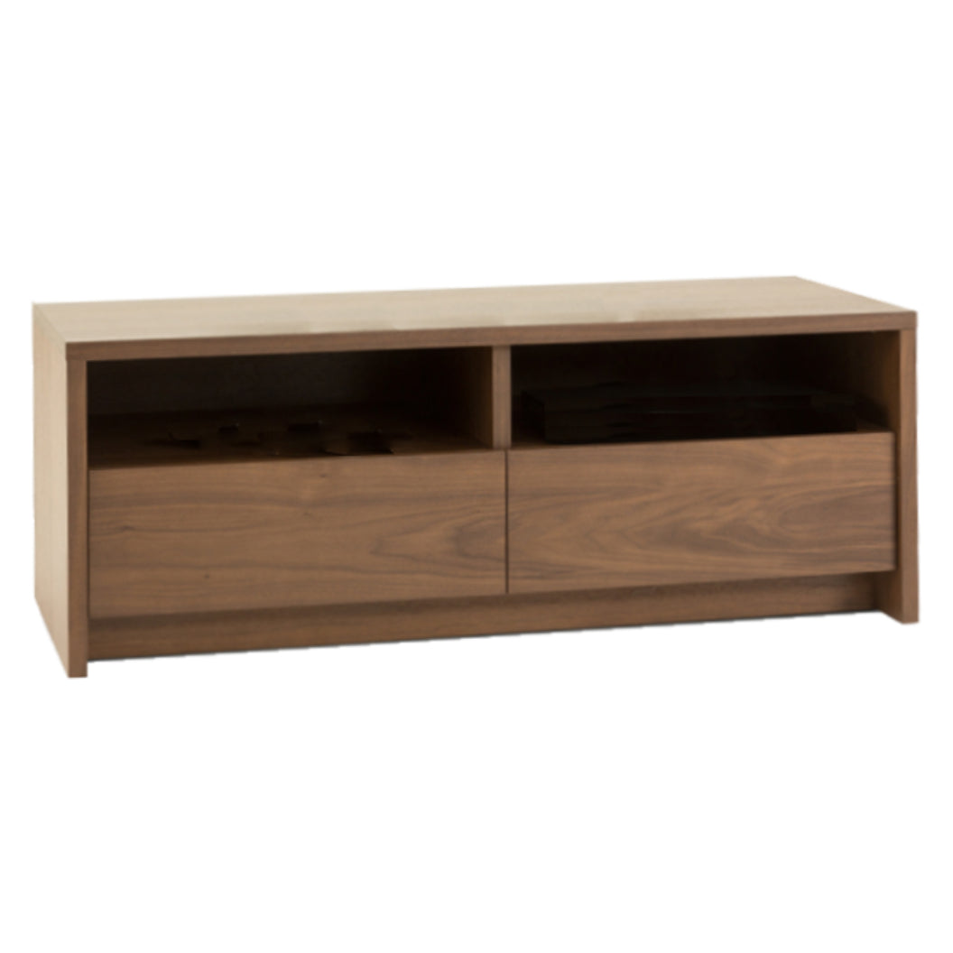 Meuble de télévision en bois de noyer à 2 tiroirs - Lin BTV 2048