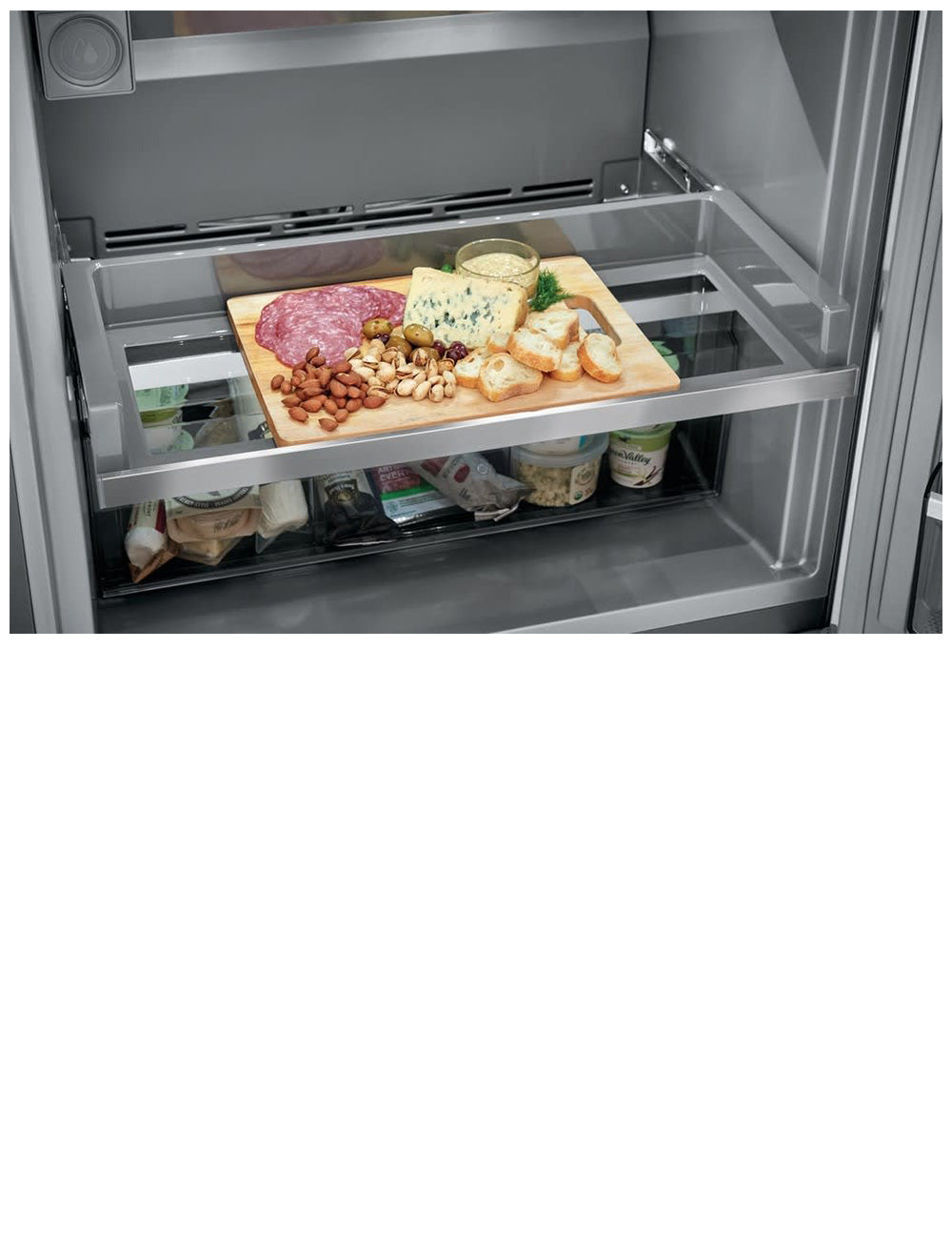 Réfrigérateur sans congélateur encastré Inox 33po