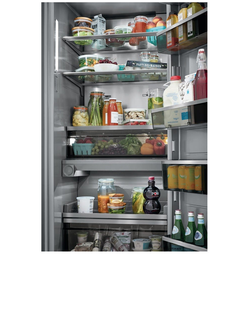 Réfrigérateur sans congélateur encastré Inox 33po