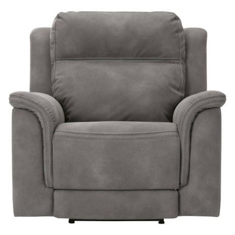 Fauteuil gris en tissu motorisé