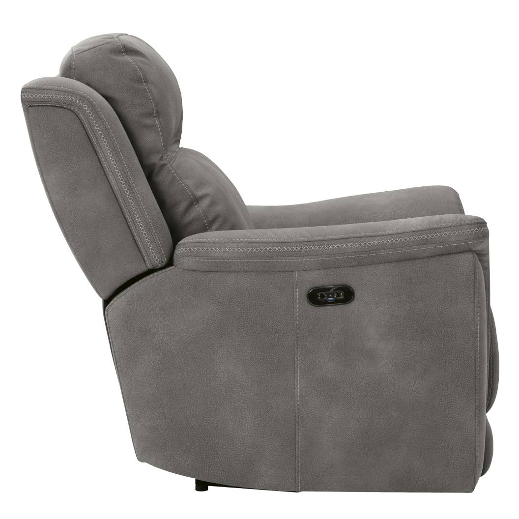 Fauteuil en tissu gris zéro gravité motorisé - Next-Gen Durapella