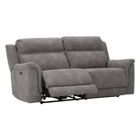 Sofa condo brun grisâtre tissu motorisé - Next-Gen Durapella