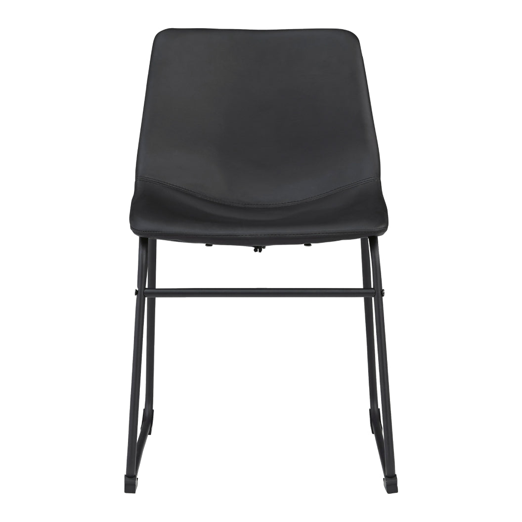 Ensemble de 2 chaises de salle à manger aspect cuir - Centiar