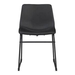 Ensemble de 2 chaises de salle à manger aspect cuir - Centiar