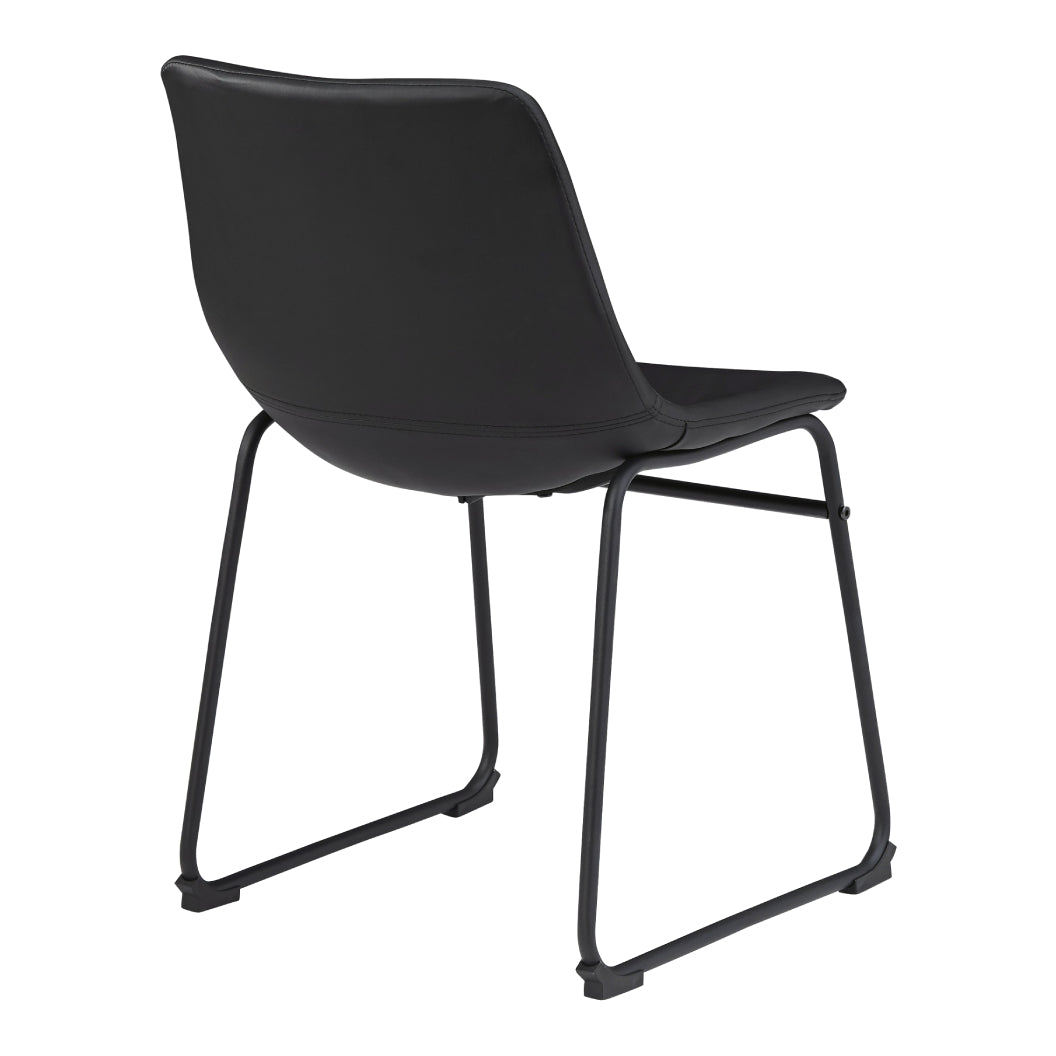 Ensemble de 2 chaises de salle à manger aspect cuir - Centiar