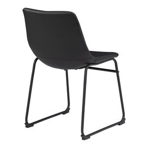 Ensemble de 2 chaises de salle à manger aspect cuir - Centiar