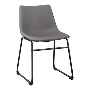 Ensemble de 2 chaises de salle à manger aspect cuir - Centiar