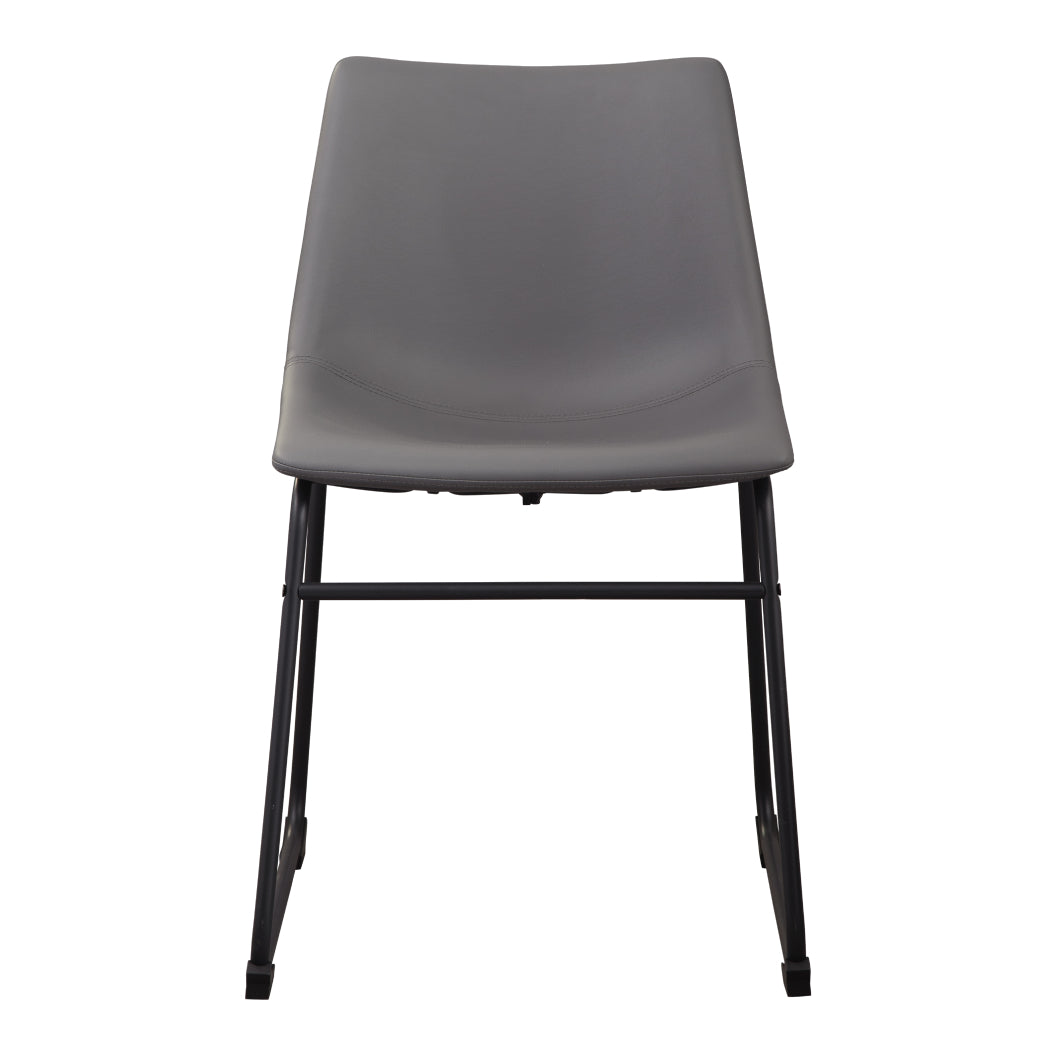 Ensemble de 2 chaises de salle à manger aspect cuir - Centiar