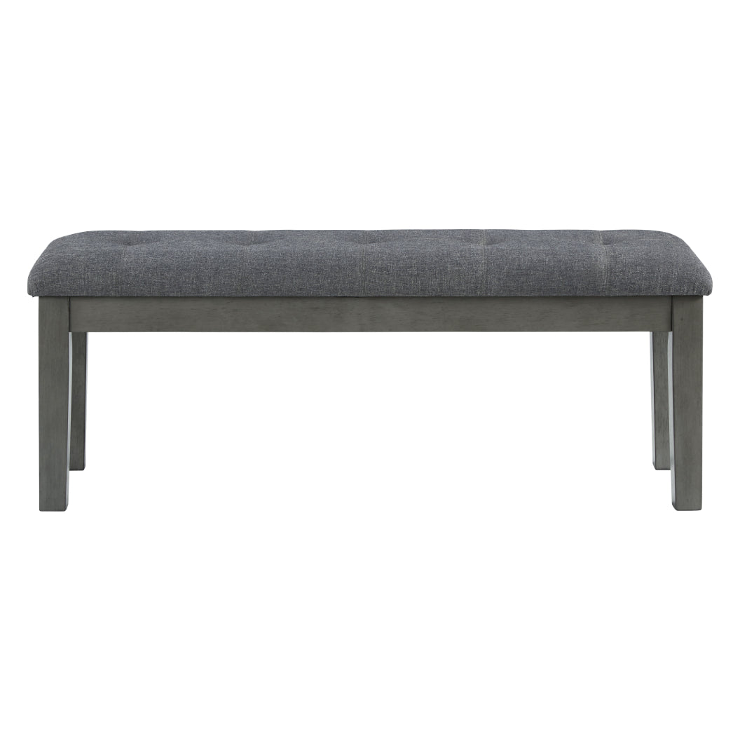 Banc de salle à manger Hallanden en tissu gris