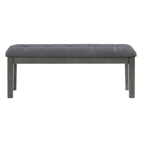 Banc de salle à manger Hallanden en tissu gris