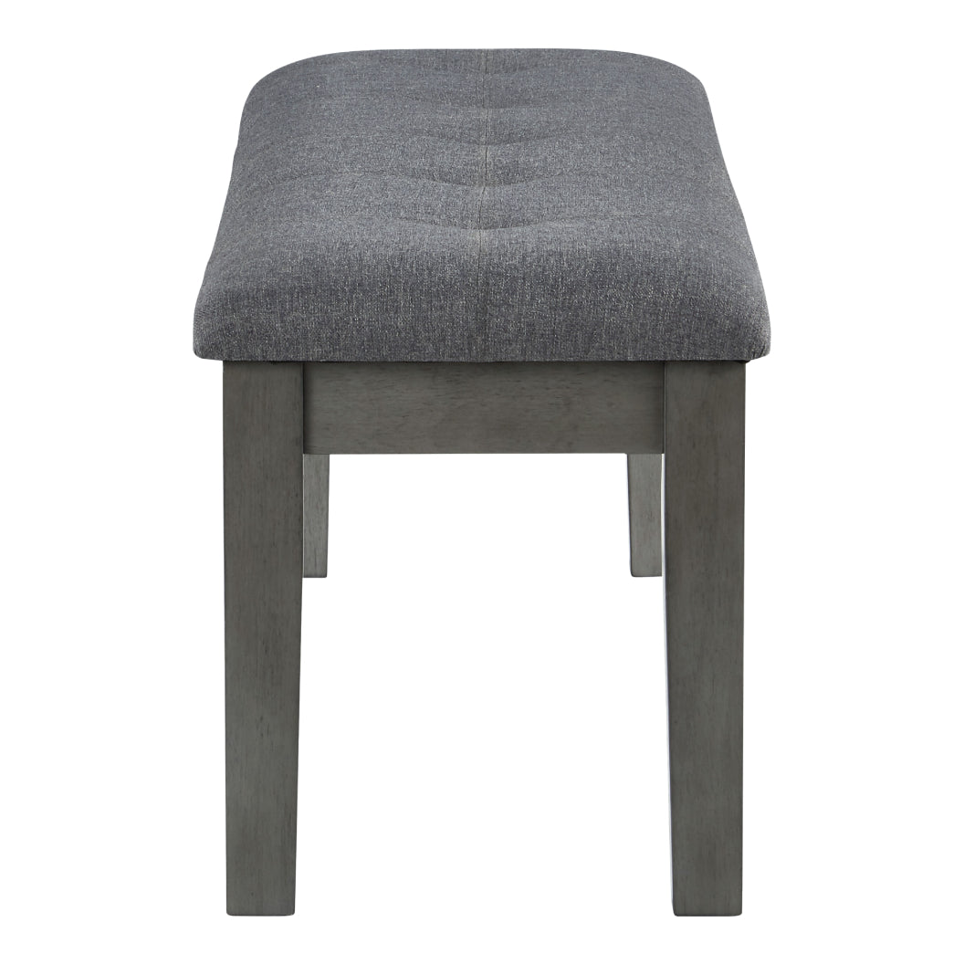 Banc de salle à manger Hallanden en tissu gris