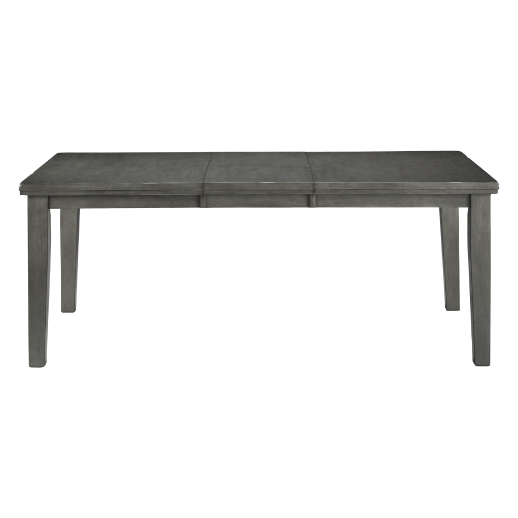 Table de salle à manger en bois grise extensible - Hallanden