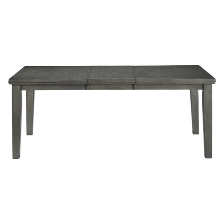 Table de salle à manger en bois grise extensible - Hallanden
