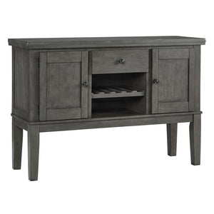 Buffet en bois gris antique avec 2 portes et 1 tiroirs - Hallanden