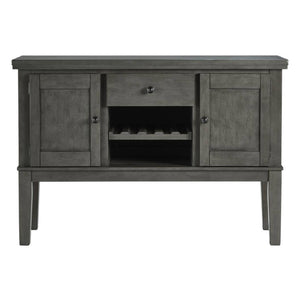 Buffet en bois gris antique avec 2 portes et 1 tiroirs - Hallanden