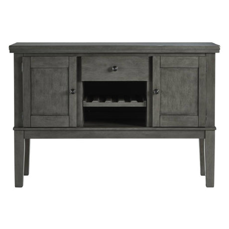 Buffet en bois gris antique avec 2 portes et 1 tiroirs - Hallanden