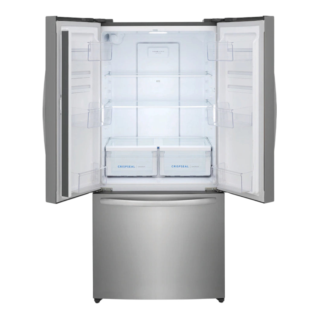 Réfrigérateur porte française profondeur comptoir 32 po 3 portes Inox