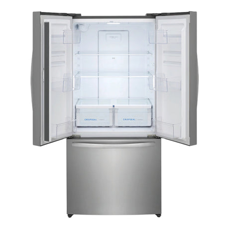 Réfrigérateur porte française profondeur comptoir 32 po 3 portes Inox