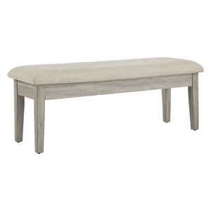 Banc de rangement Parellen en tissu beige