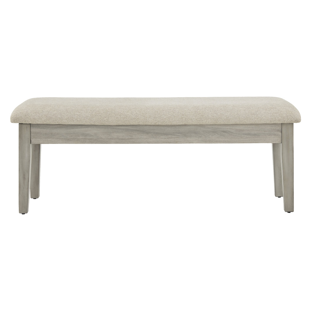 Banc de rangement Parellen en tissu beige