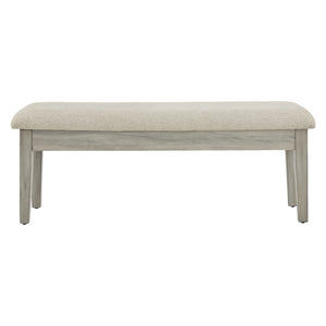 Banc de rangement Parellen en tissu beige