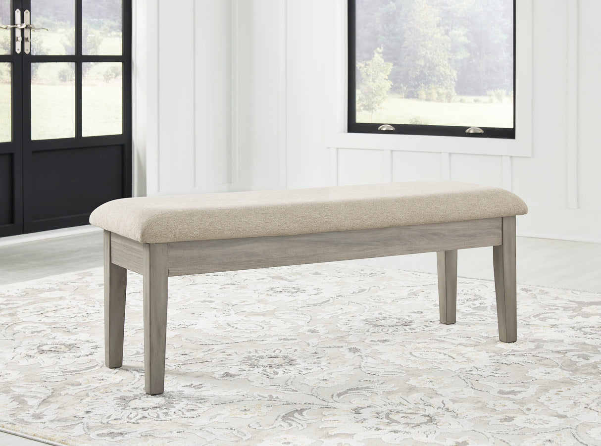 Banc de rangement Parellen en tissu beige