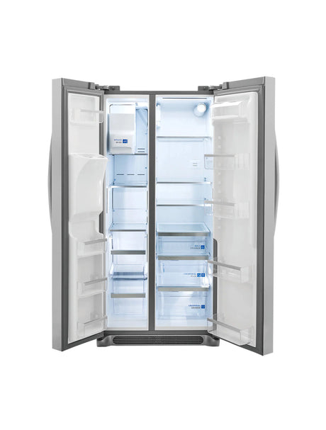 Réfrigérateur côte à côte 33 po, 22 pi³ Inox avec distributeur d'eau