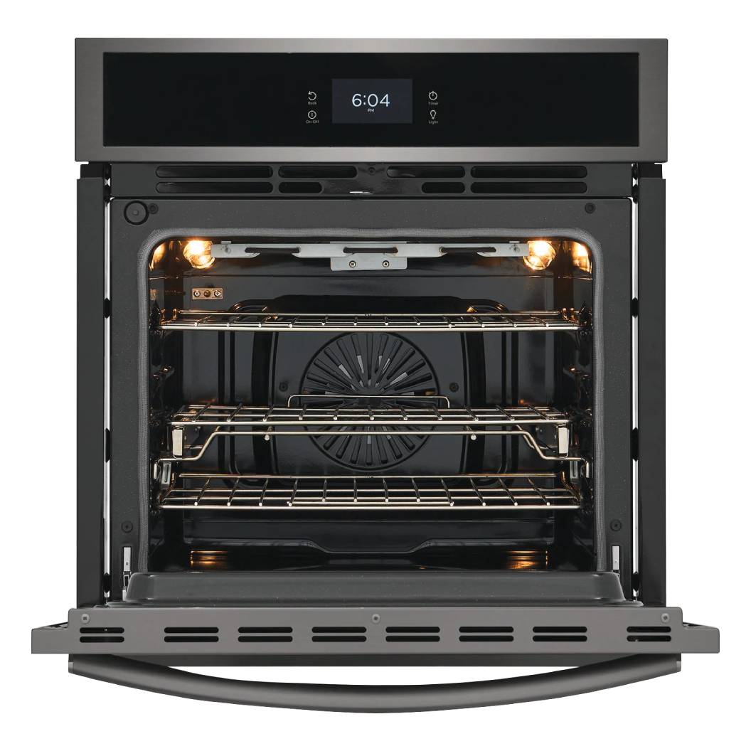 Four encastrable simple 27 po. 3,8 pi³ Inox noir