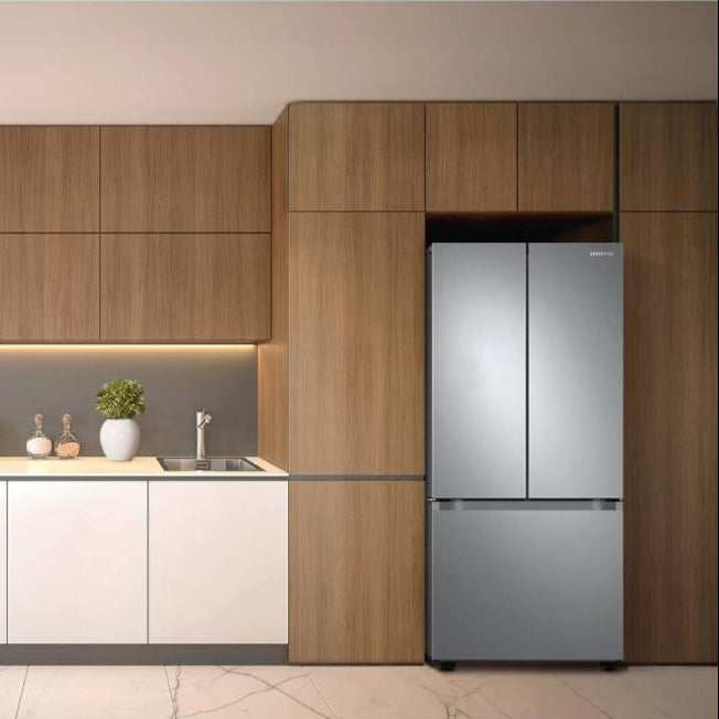Réfrigérateur porte française argent 30 po 3 portes argent
