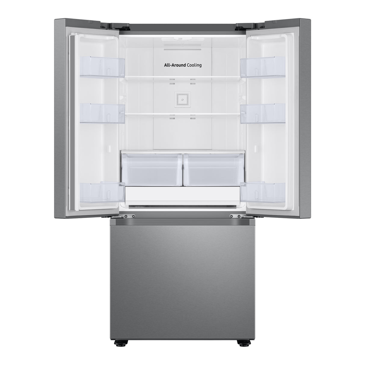 Réfrigérateur portes françaises argent 30po