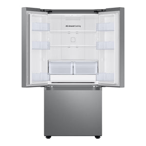 Réfrigérateur portes françaises argent 30po