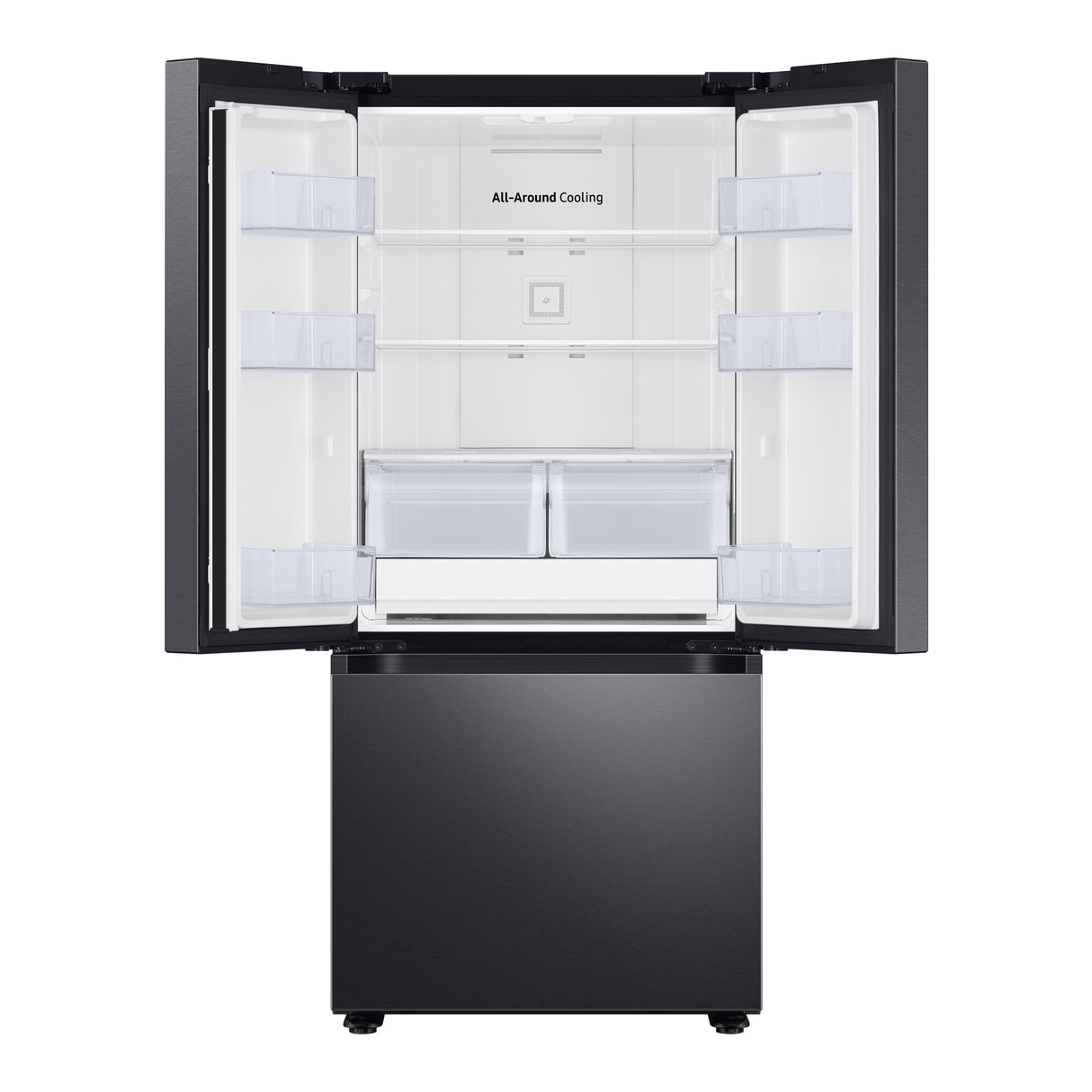 Réfrigérateur portes françaises Inox noir 30po